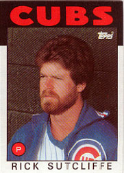 1986 Topps Baseball Cards      330     Rick Sutcliffe